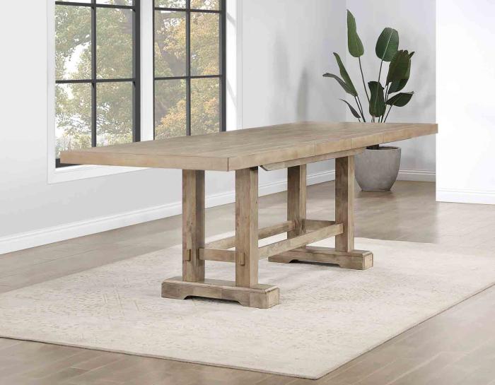 Napa 108-Inch Counter Table with/2 18-inch Leaves, Sand DFW