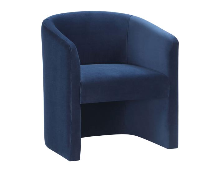 Iris Upholstered Chair, Indigo - DFW