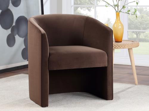 Iris Upholstered Chair, Cocoa - DFW