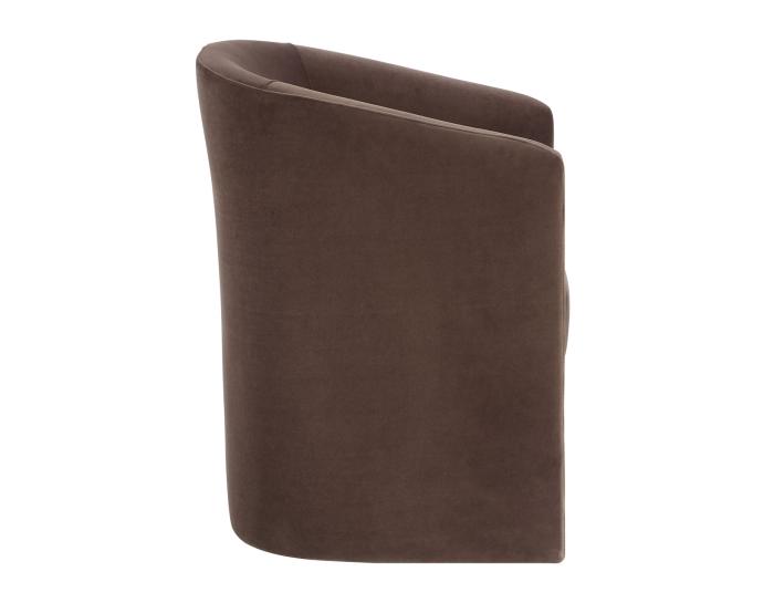 Iris Upholstered Chair, Cocoa - DFW