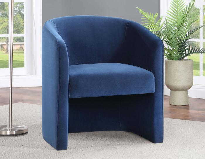 Iris Upholstered Chair, Indigo - DFW