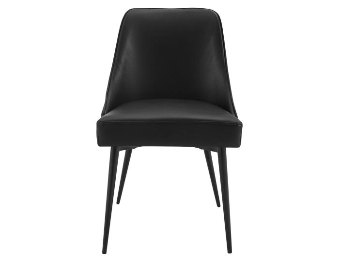 Colfax, Black Leatherette Side Chair - DFW