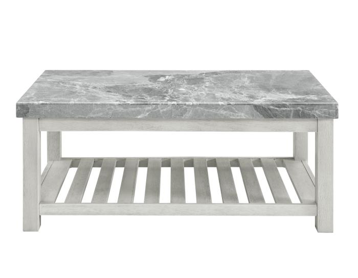 Canova 3-Piece Gray Marble Top Table Set - DFW