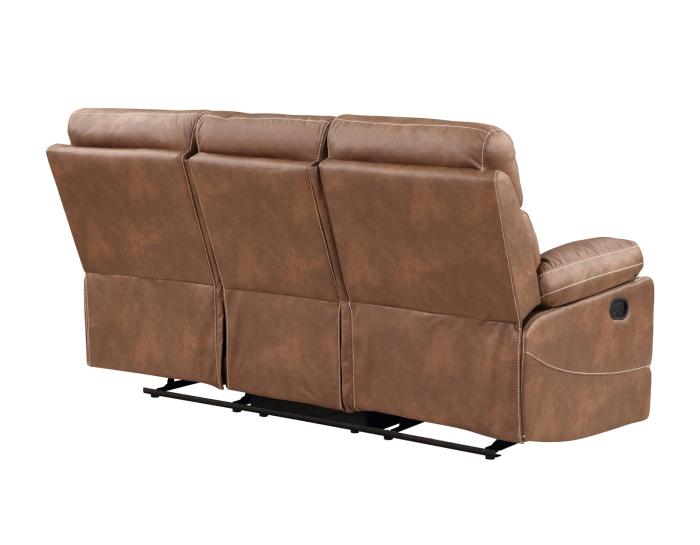Rudger Manual Reclining Sofa, Chestnut - DFW